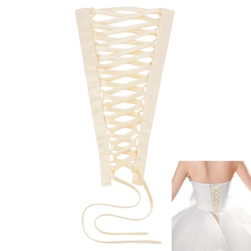 nbeads Hochzeitskleid Korsett Kit, 4.5cm Breites Frauen Hochzeitskleid Reißverschluss Ersatz Korsett Rücken Kit Verstellbare Passform Satin Korsett...