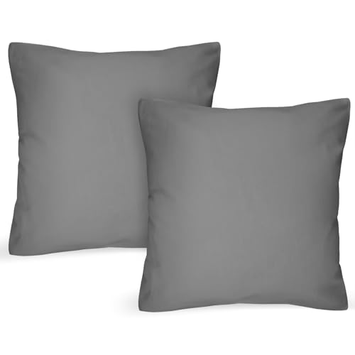 【Dimensione Perfetta】 La dimensione del set di federe da 2 pezzi è 65*65 cm. Presenta un comodo design con chiusura a busta che impedisce al cuscino di cadere dalla federa e l'imbottitura del cuscino può essere facilmente inserita e rimossa (inserto del cuscino non incluso).