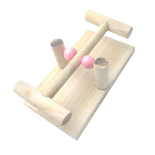 Supvox Vogelspielzeug Nymphensittichspielzeug Vogelwippe Holzwippe Papageienwippe Wippe Spielzeug für Papageien Papageien-beißspielzeug