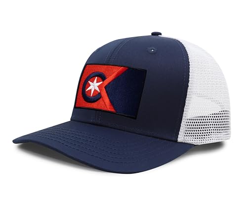 Image of International Tie City Hat for Men and Women, Adjustable Snapback Trucker Baseball Cap with Embroidered Patch
