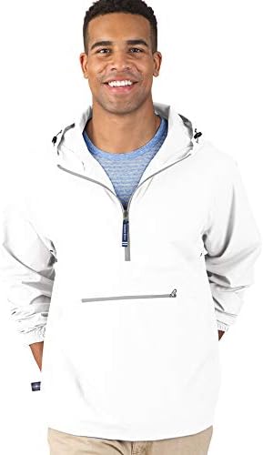 Charles River Apparel Unisex Pack-N-Go Wind & Water-Resistant Pullover (Reg/Ext Sizes) Rain Jacket