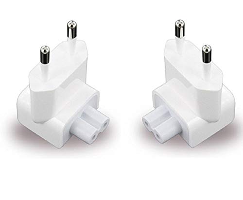 Lukzer (2 Pack) Universal 2 Pin EU Plug Adapter Compatible with Apple MacBook Pro iPhone iPad iPod PowerBook iBook Power Adapters Travel Charger Converter Europe Portable Power Plug Connector CH-002-2 Lukzer (2 Pack) Universal 2 Pin EU Plug Adapter Compatible with Apple MacBook Pro iPhone iPad iPod PowerBook iBook Power Adapters Travel Charger Converter Europe Portable Power Plug Connector CH-002-2