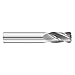 Fullerton Tool 91877 6mm 4 Flute Solid Carbide Uncoated Radius End Mill