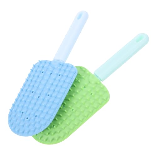 DECOMELODY 2 Piezas Peine De Cabello De Perro y Gato Cepillo De Masaje Para Mascotas Sin Deslizamiento Peine De Masaje Desgastado Para Mascota Peine Para Perros Para Páginas