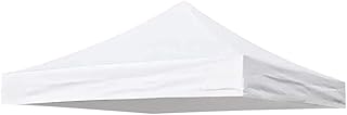 Liummrcy Waterproof Gazebo Cover Replacement Canopy 420D Oxford Cloth Tent Cover For Pop-Up Canopy Tent, 3 X 3 M/ 9.84 X 9.84 Ft. White (Top Only) Canopy Cover Replacement, Gazebo Cover, Canopy