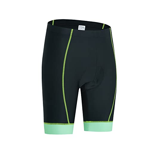 Weimostar Shorts de ciclismo feminino meia calça 4D acolchoada com gel para ciclismo, Cu5904-g, Larg
