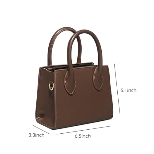 Image of Small crossbody tote bags for women faux leather cute clutch mini purses and handbags