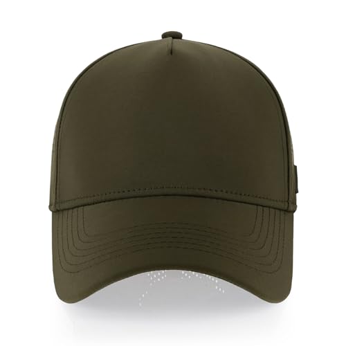 Image of CHOK.LIDS Cooling Trucker Hat Performance Cooling Mesh Back Flat Bill Hat Waterproof Dry Baseball Cap Fitted Hats for Men