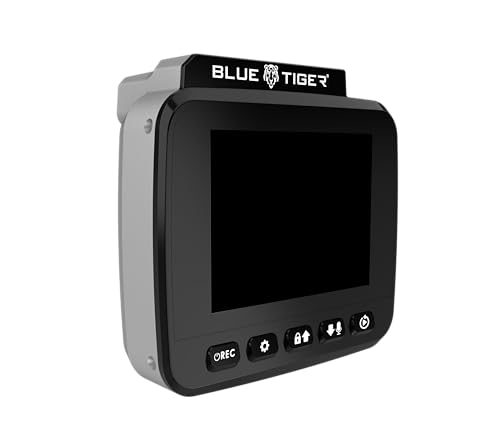 Blue Tiger Silver Series Dash Cam 4K Ultra HD Automatic Recording, Wide Dynamic Range Technology, 170 Wide Angle Lens, Advanced G Sensor for Collision Detection, Supports 128 GB Max, Night Vision