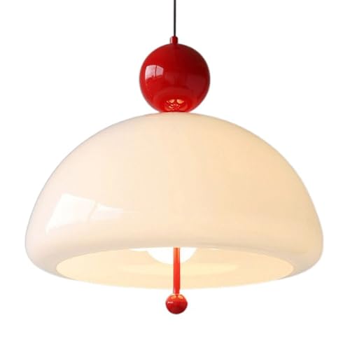 ZGDHWCR E27 Accesorios de iluminación de techo con fuente de luz, luz colgante de vidrio de estilo nórdico, pantalla de lámpara colgante personalizada de un solo cabezal, candelabro decorativo de rest