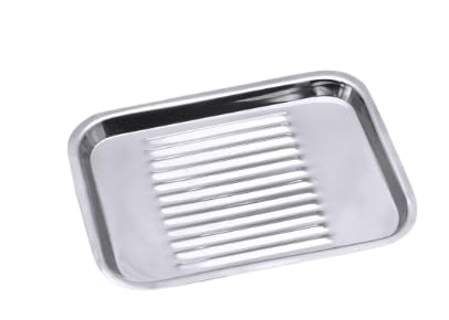 NMD Dental Professional Medical Surgical Stainless Steel Dental Instrument Tools Tray Flat Type 23 * 12 * 1 (1Pc/Pack)