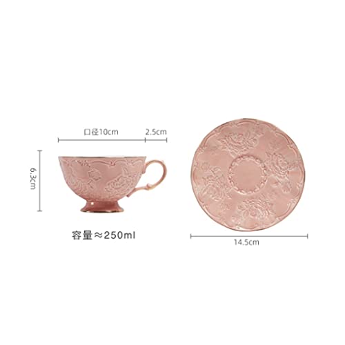 Tasses à café et assiettes en céramique | Service à thé européen