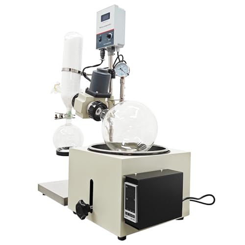 Image of 110V Laboratory Rotary Evaporator 3L Electric Vacuum Distillation System with 120mm Lift for Essential Oils & Lab,Precise Temperature Control