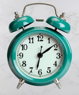 UNIQUEXIN Analog Alarm Clock Super Silent Non-Ticking Twin Bell Alarm Clock Backlight,3D Dial, No Snooze, Battery Operated, for Bedroom (Matt Green)