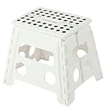 Matériau: Le tabouret marchepied est fabriqué à 100% en plastique. Par conséquent, vous pouvez simplement nettoyer le tabouret avec de l'eau et du savon. Taille et poids: La base de l'escabeau mesure 22x29 cm. Le tabouret a une hauteur d'env. 30 cm. ...