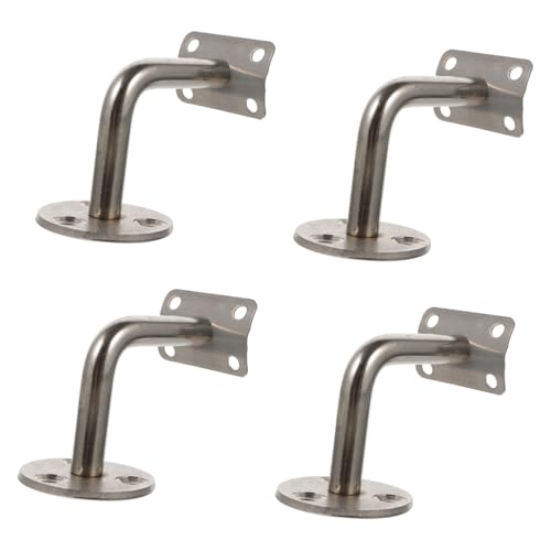 Soportes de pasamanos de acero inoxidable LALAFINA para escaleras en villas y baños pack de 4 2