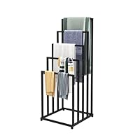 JELUTE Free standing Towel Rail, Holder,Stand and Towel Drying Rack with Towel Stand Rail for Bathroom & Hand Towel