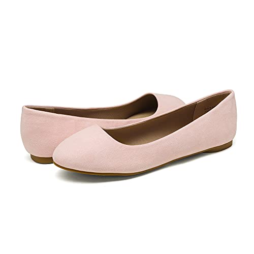 Image of DREAM PAIRS Women's Sole-Simple Ballerina Walking Flats Shoes