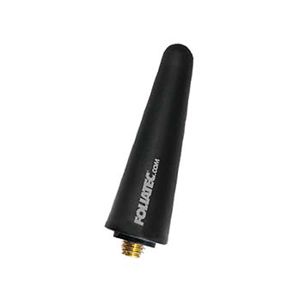 FOLIATEC Antenne Courte XS Noire 5,1 Cm – Look Sportif & Réception Radio Parfaite