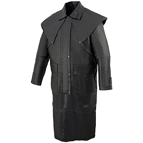 Milwaukee Leather SH910 Men’s Western Inspired Genuine Leather Cowhide Duster with Removable Liner - 5X-Large