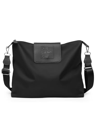 Large Crossbody Bag for Women Fabric Nylon Casual Commuter Bag Trendy Fashion Hobo Shoulder Bag Ladies Travel Handbag