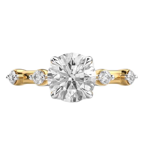Bague solitaire moissanite argent 925 à porter au quotidien ou en soirée
