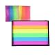 Regenbogen Gesichtsfarbe, Rainbow Schminkfarben Palett 50g, Hohe Farbwiedergabe Bodypainting Theaterschminke, Faschingsschminke Face Paint, Schnelles Trocknen Wasserbasis Bunt Körperfarben Halloween