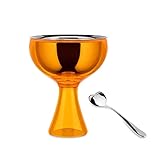 Alessi Big Love Ice Cream Bowl & Spoon Set Orange