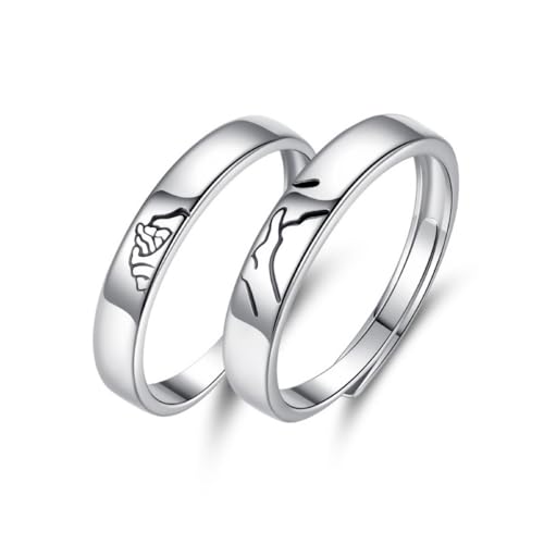 Bague en argent S925 raffinée au design minimaliste
