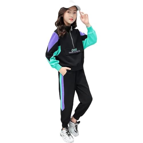 [OUBINEWER] K[Y ̎q W[W ㉺Zbg p[J[ Opc 2_Zbg q ^ JWA  LbY _Xߑ 110-170cm (130, fUCA/ubN)