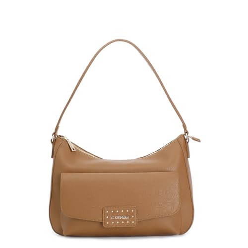 Sac Hobo CAFèNOIR en matière grainée et daim avec nœud élégant pour femme