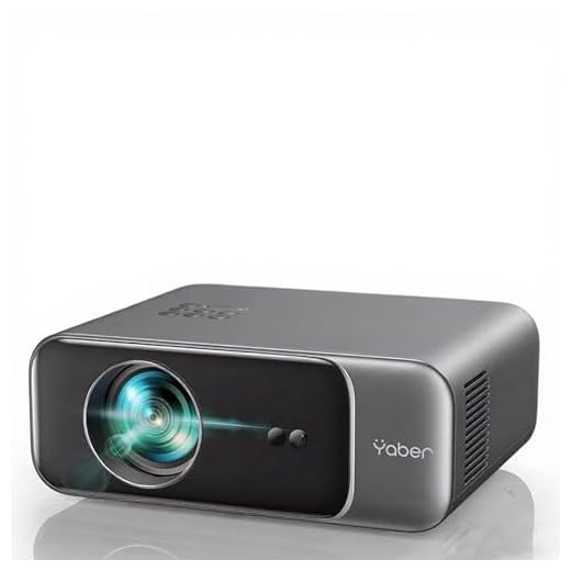 【Autofokus/Trapezkorrektur】 Beamer, Full HD 1080P WiFi6 Bluetooth Beamer 4K Unterstützt, YABER Pro V9 500 ANSI Lumens 300" Display LED Heimkino Video Beamer, kompatibel mit Smartphone/TV Stick/PS5