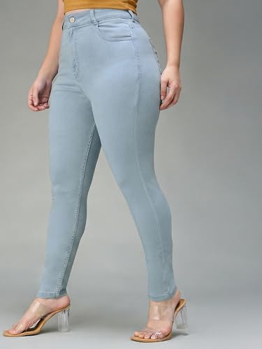 Image of Miss Chase A+ Women's Bootcut High Rise Regular Length Stretchable Denim Jeans