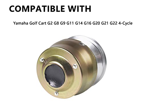 loosoo Aluminum Drive Clutch W/Belt JN6-G6201-03 JN6-G6201-04 for Yamaha Golf Cart 4-Cycle Gas Golf Cart 1985-2006