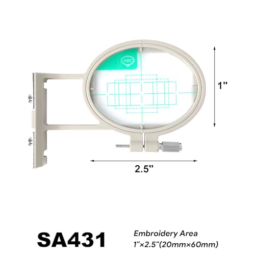 Image of Sew Tech Embroidery Hoops for Brother SE600 SE400 SE625 SE425 PE550D PE540D PE535 PE525 PE500 Innovis Babylock Brother Embroidery Machine Hoop (Small - SA431)