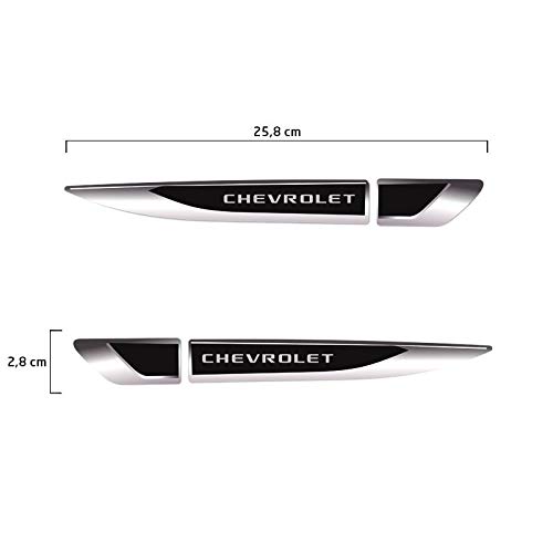 Aplique Lateral Chevrolet Onix Prisma Cruze Emblema Cromado
