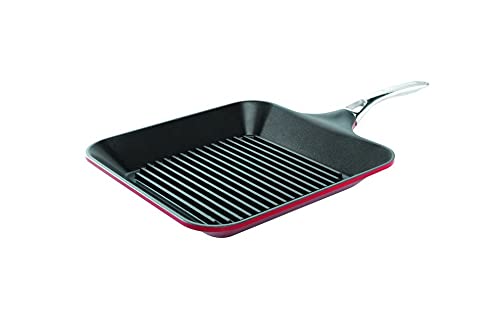 Nordic Ware Pro Cast Traditions Grill Pan With Stainless Steel Handle, 11-Inch, Cranberry #TOP27