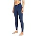 Pantalon de Yoga Croisé à Taille Classique Solide Legging de Sport Anti-Cellulite Butt Lift Leggings de Yoga Slim Fit Taille Haute Pantalon de Compression pour Gym, Running, Pilates, Fitness _#
