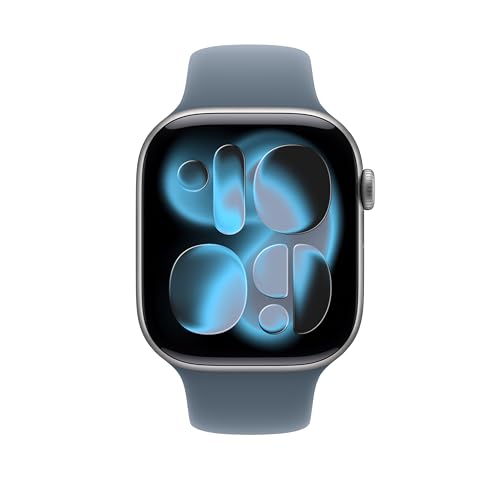Image of Apple Watch Band - Sport Band - 46mm - Anchor Blue - M /L