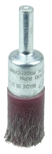 Image of Weiler 35340 1 /2 inch Polyflex Encapsulated Crimped Wire End Brush, .0104 inch Steel Fill, 1 /4 inch Stem, Made in the USA (Pack of 10)