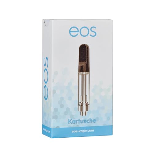 eos Premium CBD Vape Pen zum Aufladen per USB | E-Zigarette wiederverwendbar & nachfüllbar | Leistungsstarker 300-mAh Akku | Vaporizer ohne Temperatur-Schwankungen | E-Vape Stick in Chrom