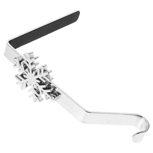 VICASKY Gancio Porta Calze di Natale in Ferro Robusto senza Fori Supporto Multiuso per Caminetto e Mensola Appendino per Decorazioni Natalizie e Oggetti Piccoli