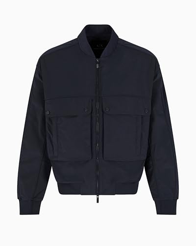 Armani Exchange Men's Logo Patch Pocket Bomber Jacket3