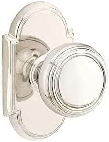 Miniatura 8 de Emtek Juego de paso, roseta estilo 8, perilla Norwich, níquel pulido US14