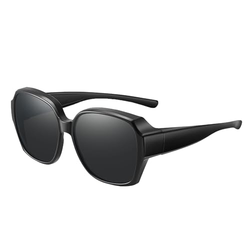 FxaumsGxuk Gafas de sol polarizadas para mujer, gafas de sol polarizadas | Gafas para hombres y mujeres | Protección UV, montura cuadrada, sombra facial polarizada para conducir, montar a