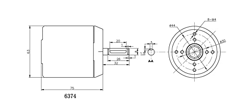 Flipsky Bldc Belt Motor 6374 190Kv 3250W For Electric Skateboard With Hall Sensor Dustproof Brushless Motor Diy Electric Skateboard #TOP6