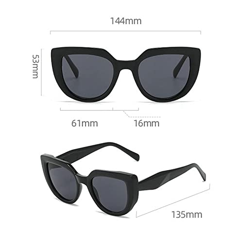 COTIA Fashion Cat Eye Sunglasses for Women Men Vintage Design Personality Thick Frame Sun Glasses4