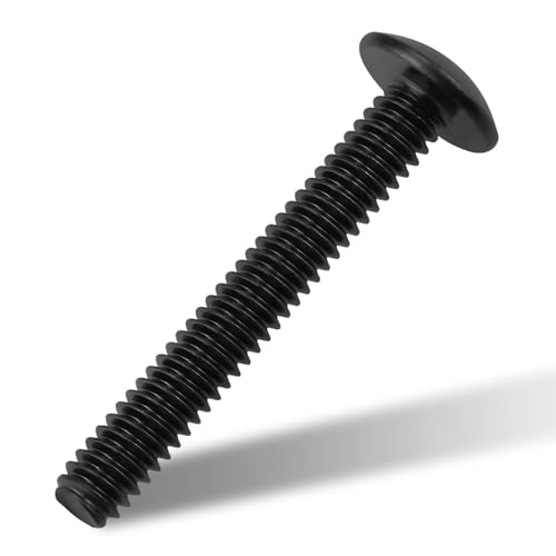 Vis à métaux à tête bombée noires pour fixer solidement vos structures extérieures sans rouille