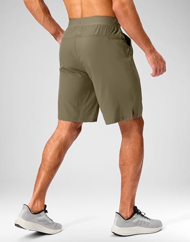 Image of Soothfeel Men's Running Shorts with Zipper Pockets 9 inch / 7 inch / 5 inch Quick Dry Eight Basketball Gym Workout Athletic Shorts