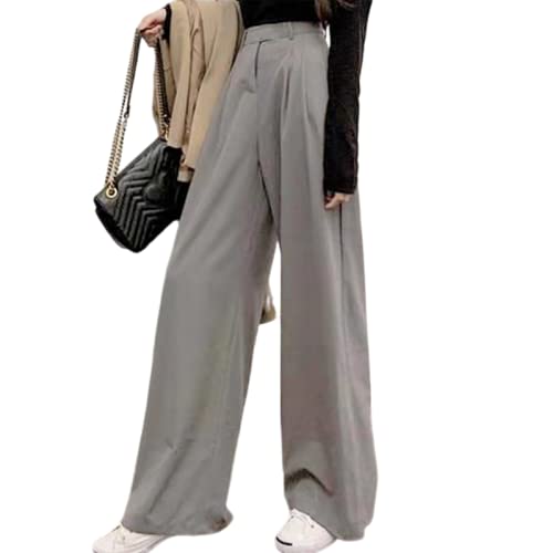 Retro Pants Full Match Wide Legs Women Fashion high Waist Casual Pants